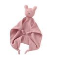 Organic muslin rose bear baby and toddler comforter made from soft organic cotton