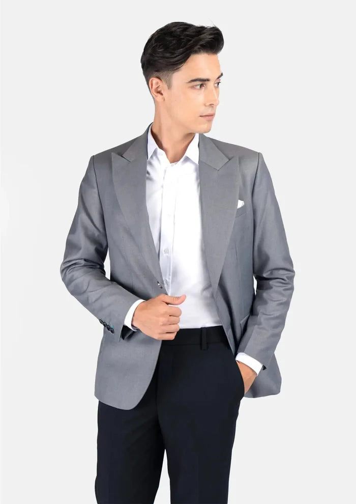 Hudson Oslo Grey Twill Jacket - SARTORO