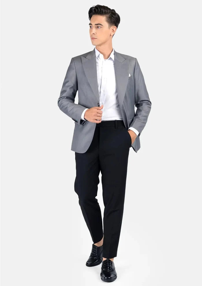Hudson Oslo Grey Twill Jacket - SARTORO