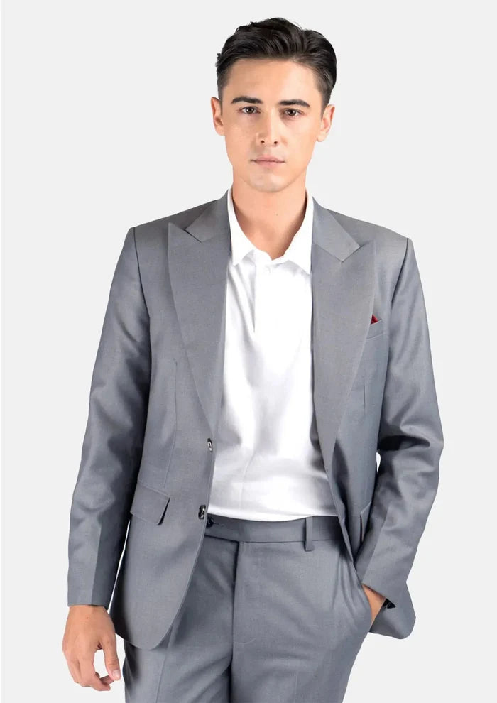 Hudson Oslo Grey Twill Suit - SARTORO