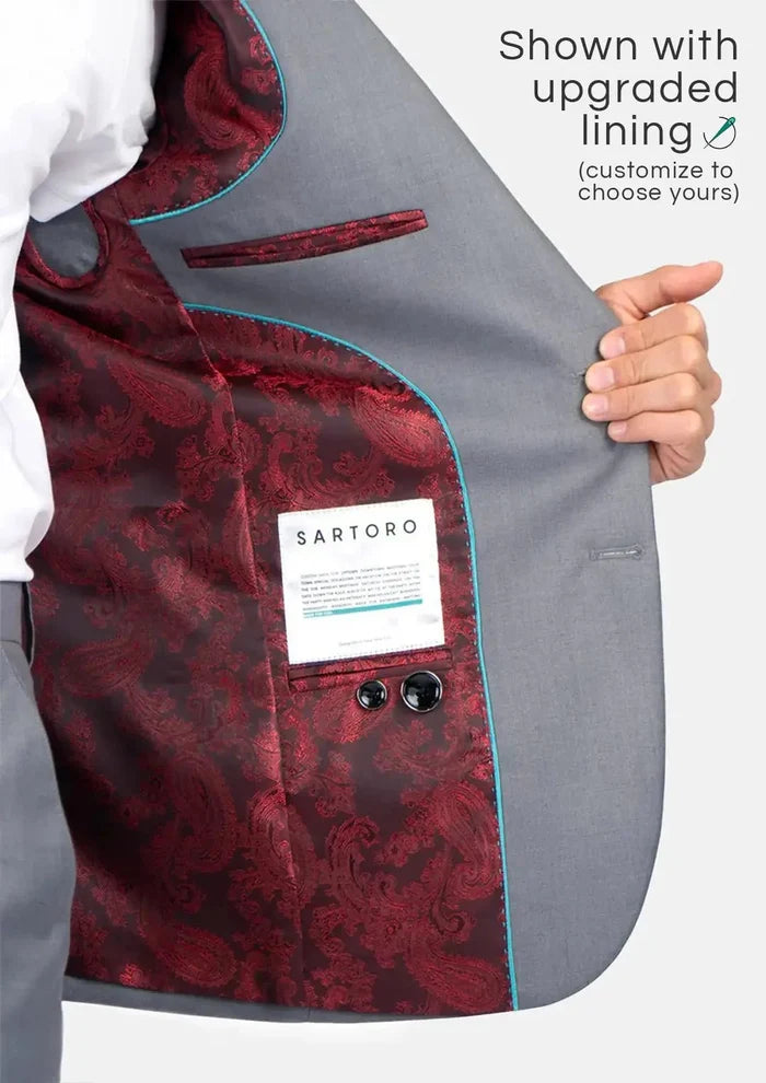 Hudson Oslo Grey Twill Suit - SARTORO