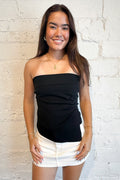 Out All Night Top Cream Black, adeline boutique, dallas boutique, boutique