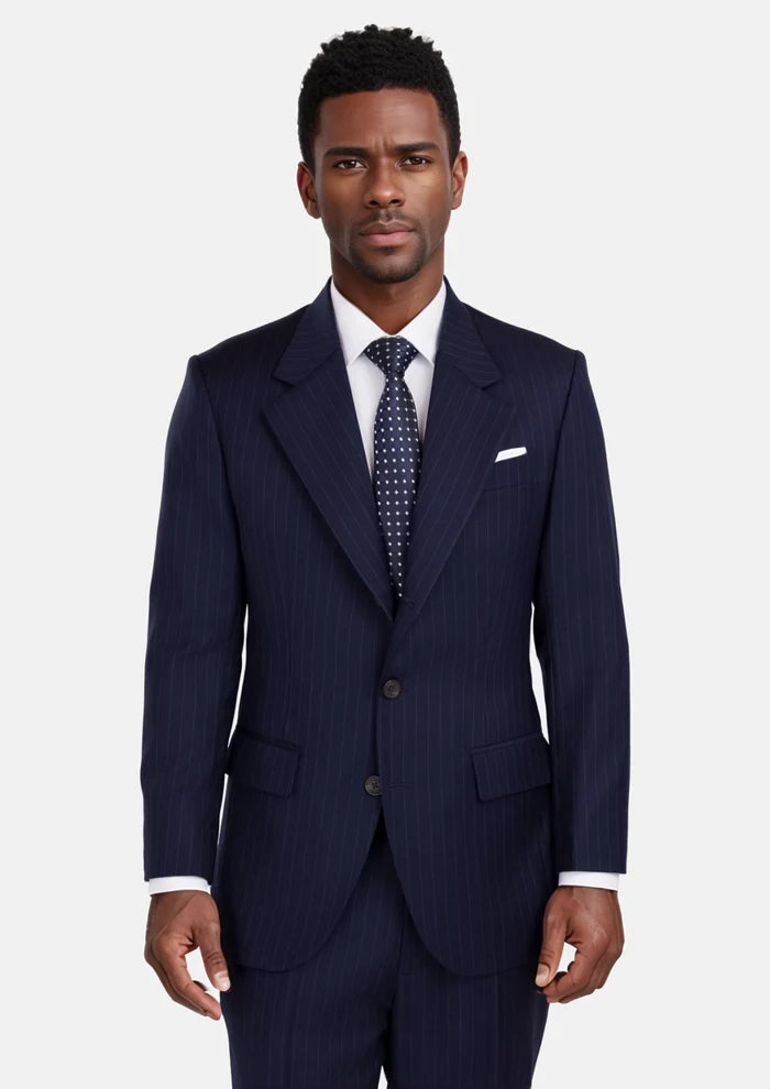 Oxford Blue Pinstripe Thompson Suit - SARTORO