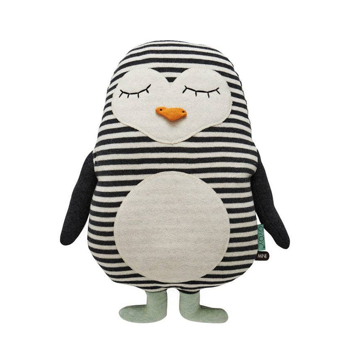OYOY LIVING DESIGN - Penguin Pingo Cushion - White / Black (Final Sale)