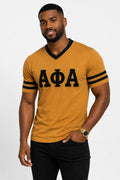 ΑPA Gold V-Neck Varsity Tee