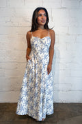Palm Coast Midi Dress, adeline boutique, dallas boutique, boutique