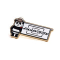 PANDA WITH CAP PIN BADGE