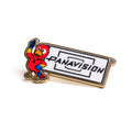 PARROT WITH LIGHT METER PIN BADGE