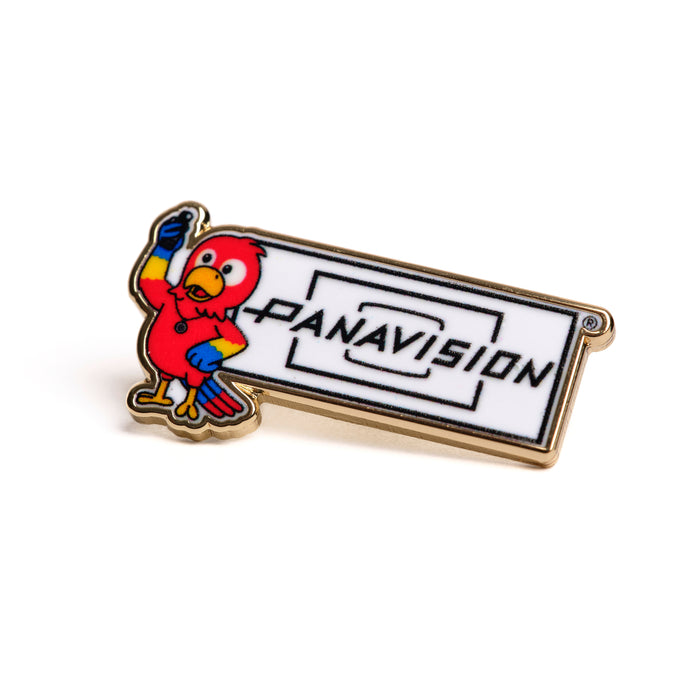 PARROT WITH LIGHT METER PIN BADGE