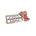 PARROT WITH SLATE PIN BADGE