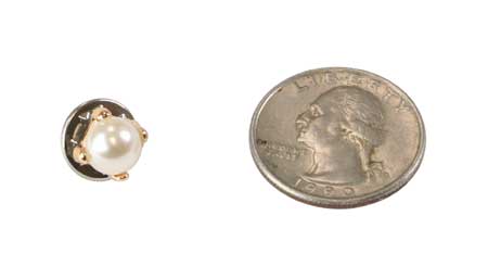 Pearl Tie Tack - Gold