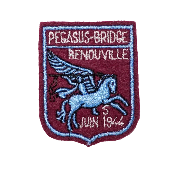 Pegasus Bridge at Bénouville, Normandy Commemorative Patch - Army & Outdoors - Flags, Badges & Insignia