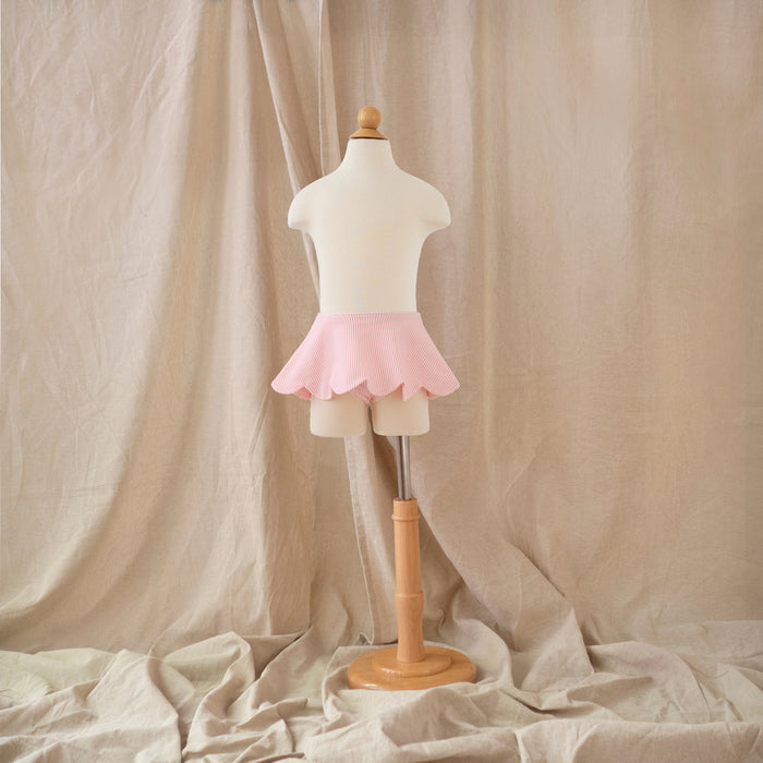 Petit Playa Petal Bikini Skirt in Candy print, sun-safe UPF50+ swimwear for babies and girls