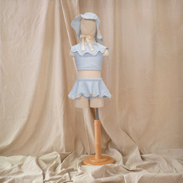 Petit Playa Petal Bikini Skirt in Dorothy print, sun-safe UPF50+ swimwear for babies and girls — image 4