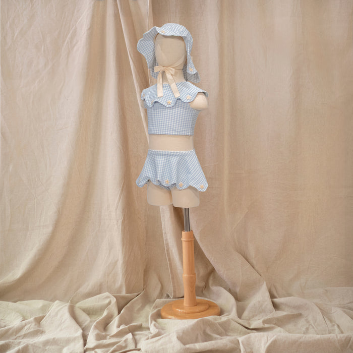 Petit Playa Petal Bikini Skirt in Dorothy print, sun-safe UPF50+ swimwear for babies and girls — image 5