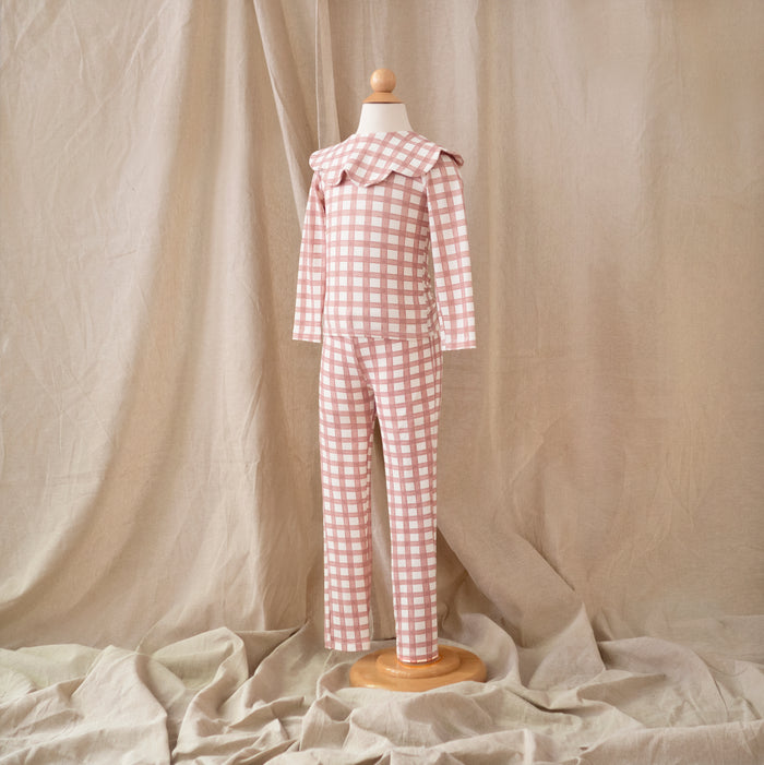 Petit Playa Petal Legging in Gingham print, sun-safe UPF50+ swimwear for babies and girls — image 6