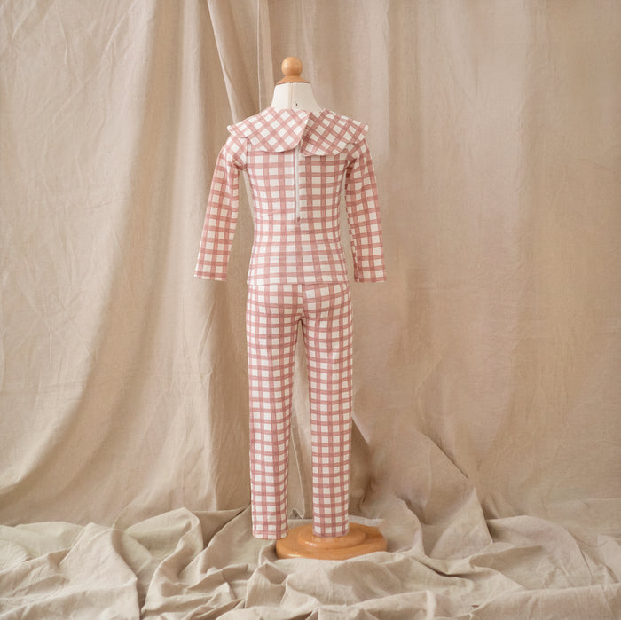 Petit Playa Petal Legging in Gingham print, sun-safe UPF50+ swimwear for babies and girls — image 7