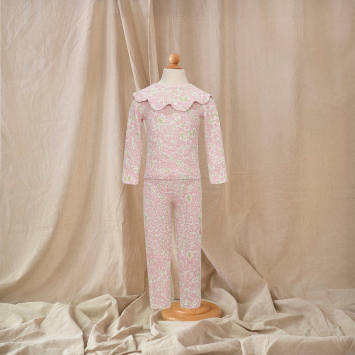 Petit Playa Petal Legging in Peony print, sun-safe UPF50+ swimwear for babies and girls — image 2