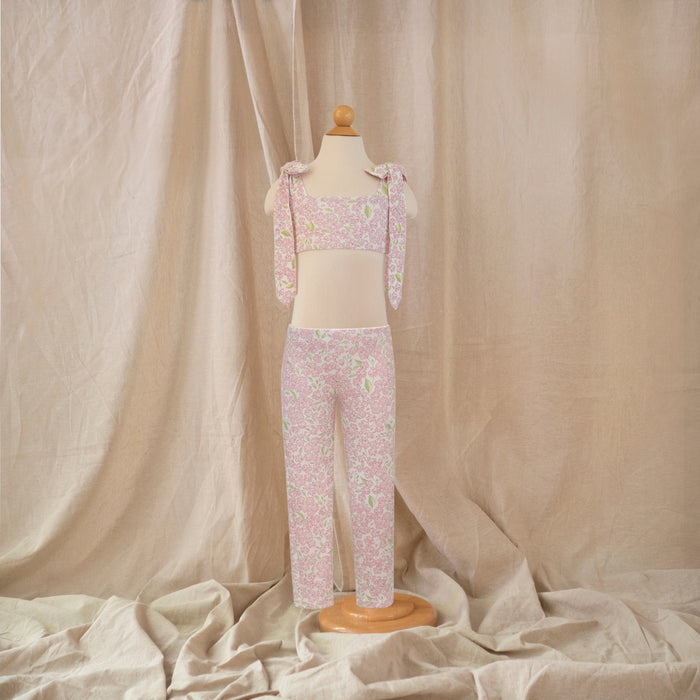 Petit Playa Petal Legging in Peony print, sun-safe UPF50+ swimwear for babies and girls — image 5