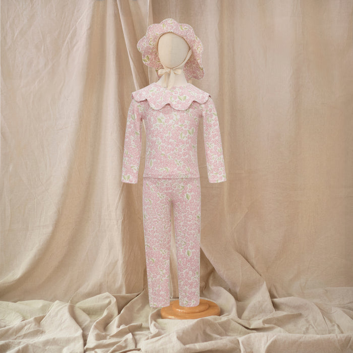 Petit Playa Petal Legging in Peony print, sun-safe UPF50+ swimwear for babies and girls — image 6