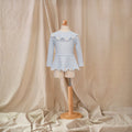 Petit Playa Petal Long Sleeve Swim Dress in Dorothy print, sun-safe UPF50+ swimwear for babies and girls — image 2