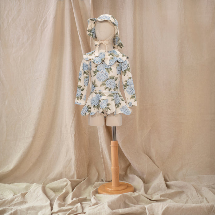 Petit Playa Petal Rashguard in Bloom print, sun-safe UPF50+ swimwear for babies and girls — image 4