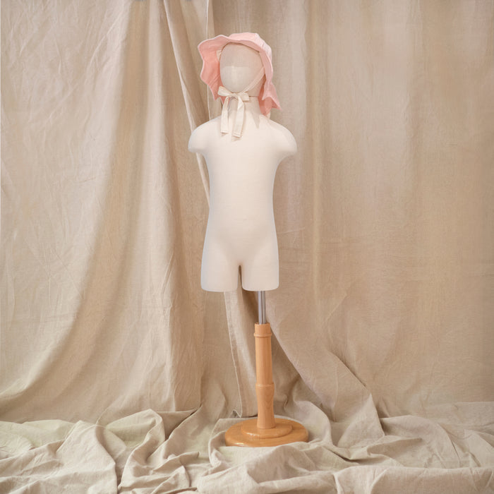 Petit Playa Petal Sun Hat in Fairy Pink print, sun-safe UPF50+ sun hat for babies and girls