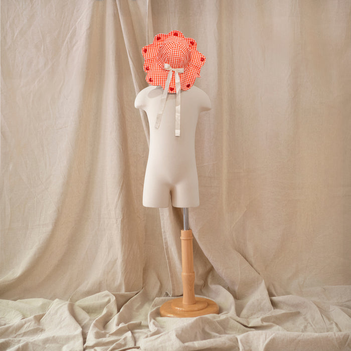 Petit Playa Petal Sun Hat in Lover print, sun-safe UPF50+ sun hat for babies and girls — image 4
