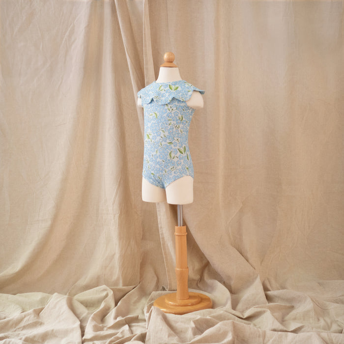 Petit Playa Petal Swimsuit in Hydrangea print, sun-safe UPF50+ swimwear for babies and girls — image 3