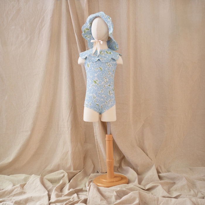 Petit Playa Petal Swimsuit in Hydrangea print, sun-safe UPF50+ swimwear for babies and girls — image 4