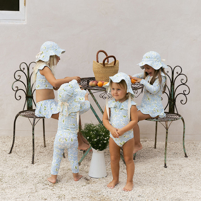 Petit Playa Petal Swimsuit in Hydrangea print, sun-safe UPF50+ swimwear for babies and girls — image 7