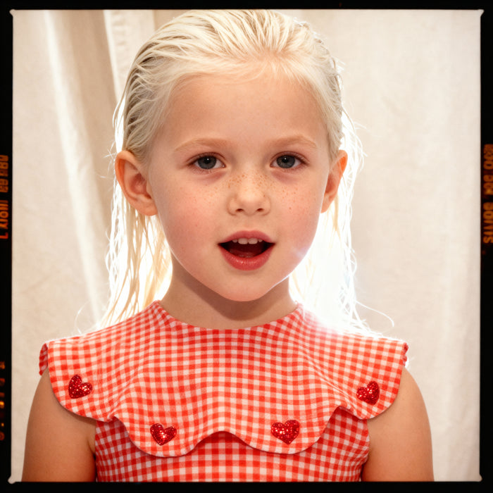 Petit Playa Petal Swimsuit in Lover print, sun-safe UPF50+ swimwear for babies and girls — image 3