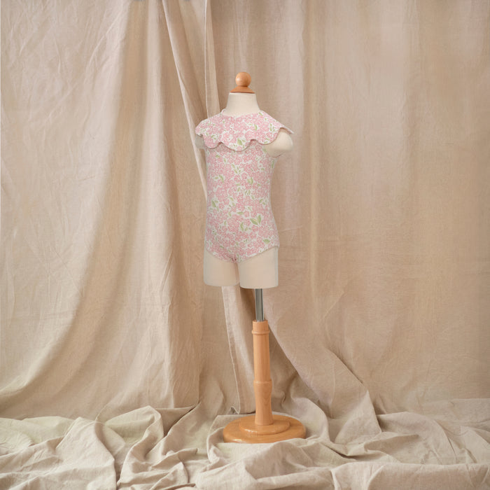 Petit Playa Petal Swimsuit in Peony print, sun-safe UPF50+ swimwear for babies and girls — image 4