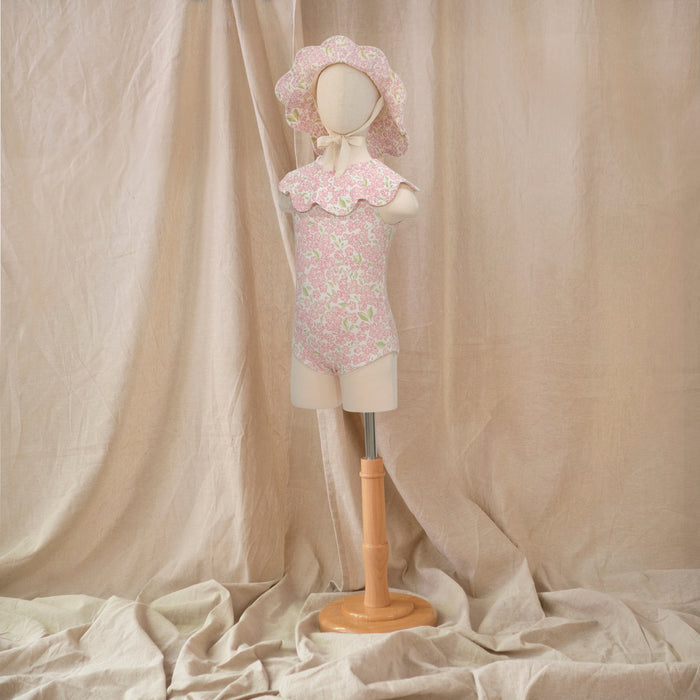 Petit Playa Petal Swimsuit in Peony print, sun-safe UPF50+ swimwear for babies and girls — image 5