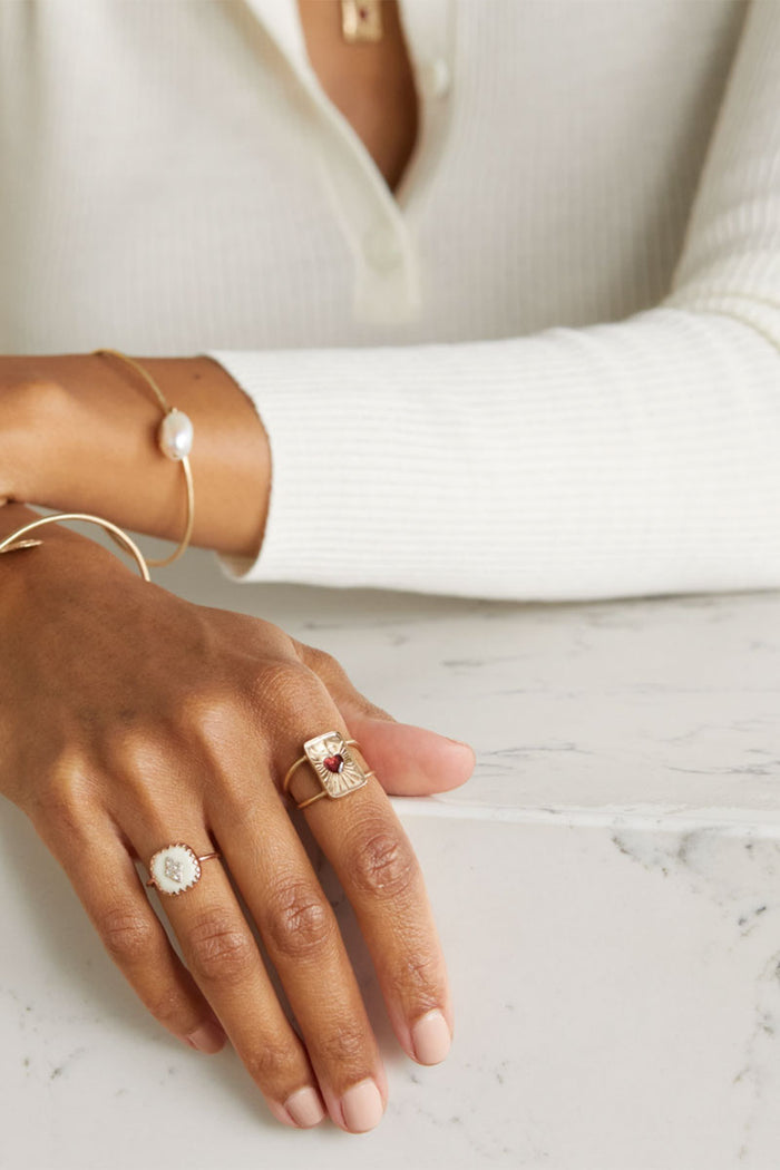 Pierrot Ring - White