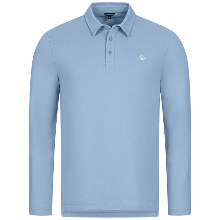 Giesswein Organic Polo Longsleeve M - ciel bleu 519