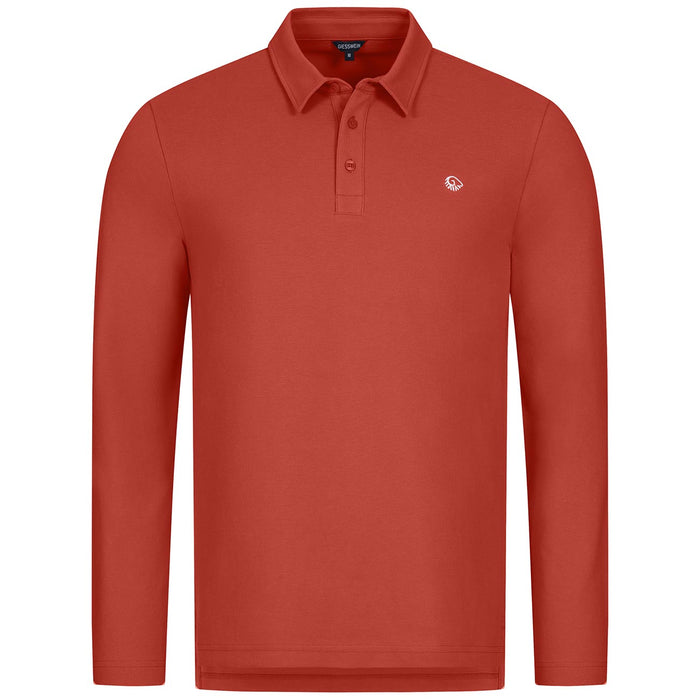 Giesswein Organic Polo Longsleeve M - flamme rouge 343