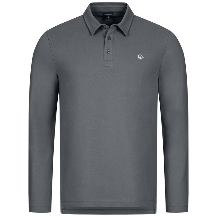 Giesswein Organic Polo Longsleeve M - gris 017