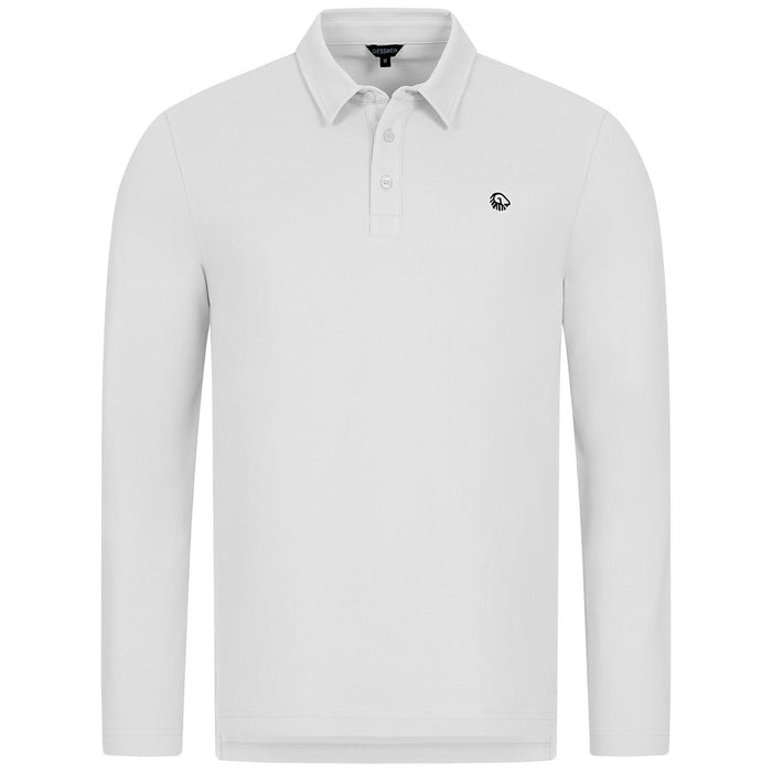 Organic Polo Longsleeve M - blanc arctique 011