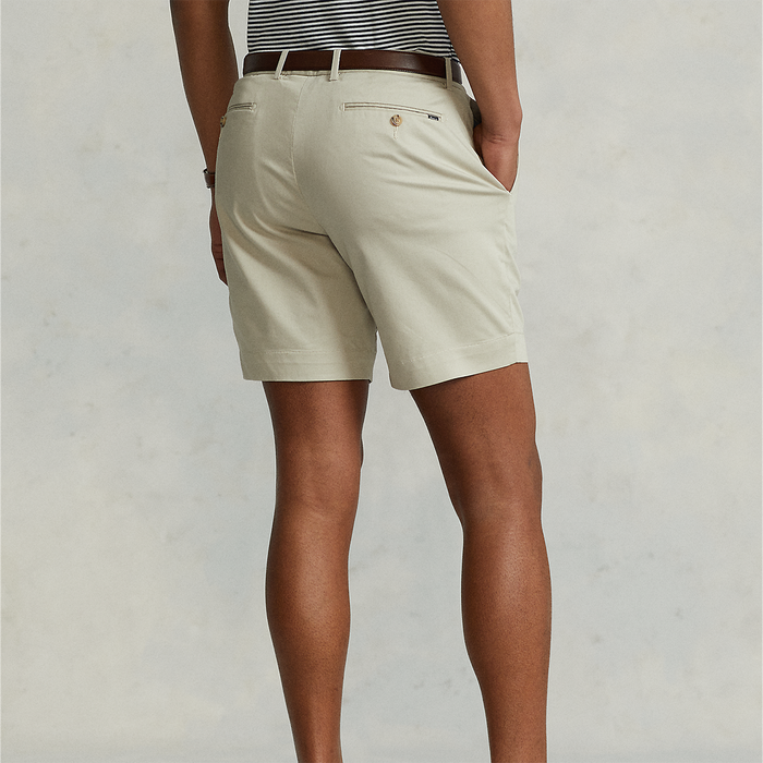 Polo Ralph Lauren - Stretch Straight Fit Shorts in Beige - Nigel Clare