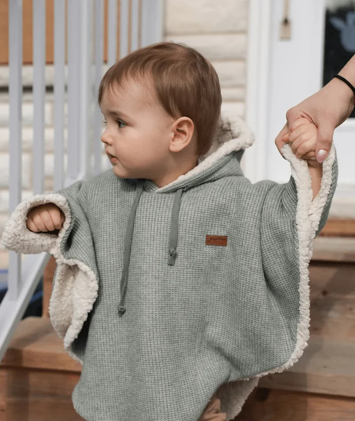 Poncho tricot évolutif