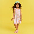 Posh Peanut Ruffled Picot Twirl Dress - Shelly Pink (Final Sale)