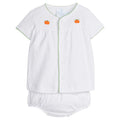 Pumpkin Patch Pinpoint Layette Knit Set