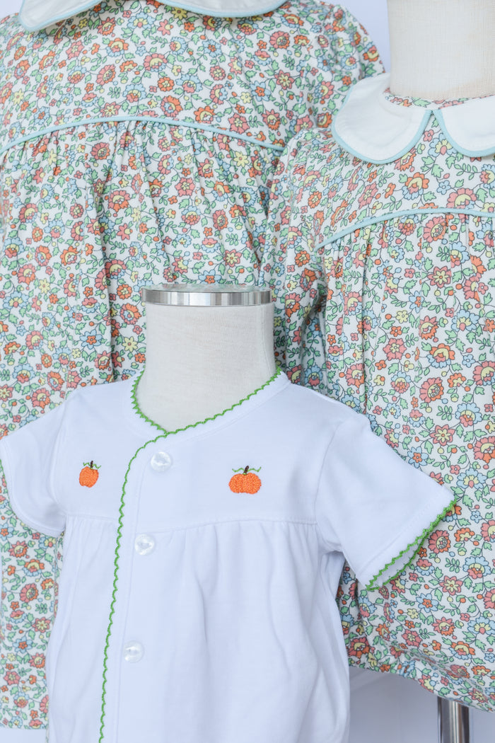 Pumpkin Patch Pinpoint Layette Knit Set