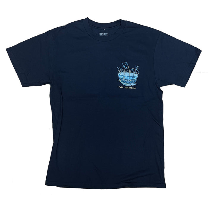 Pure Avis T-Shirt Navy heron pure boardshop