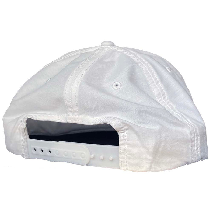 Pure Block Nylon Snapback Hat White Navy Pure Boardshop