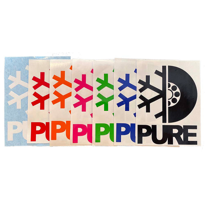 Pure FW Stacked Die Cut Sticker - Pure Boardshop