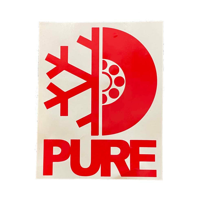 Pure FW Stacked Die Cut Sticker - Pure Boardshop