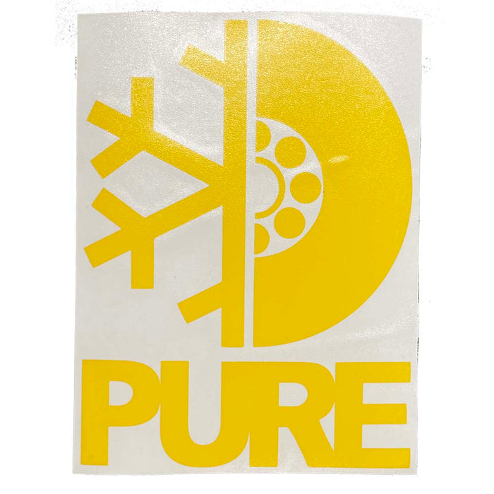 Pure FW Stacked Die Cut Sticker - Pure Boardshop