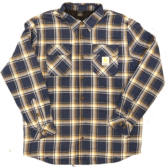 Pure Hartt Flannel Shirt Jacket navy pure boardshop